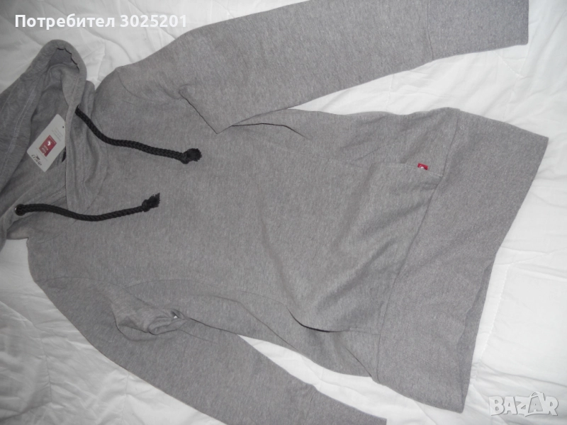 НОВ Ватиран Дамски Спортен сиутчър с качулка С М  на намаление, снимка 1