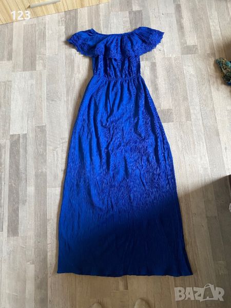 Дамска синя рокля, снимка 1