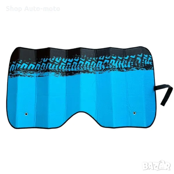 Сенник за МПС Automat, За предно стъкло, Син, 140x70см, снимка 1