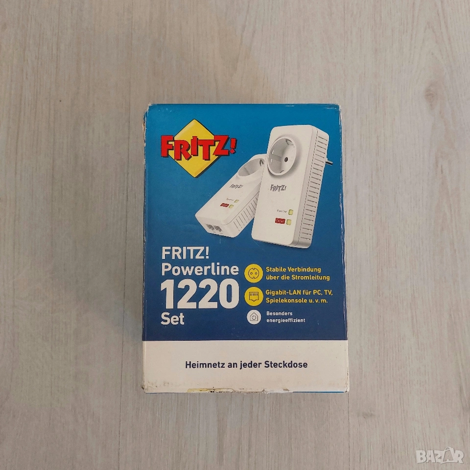 AVM FRITZ!Powerline 1220 Set - Перфектно решение за стабилна и бърза домашна мрежа (1200Mbps), снимка 1