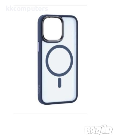 Калъф PVC Мат TOTU PC-36 MagSafe / Син / за iPhone 17 Pro 6.3 Баркод : 3133449