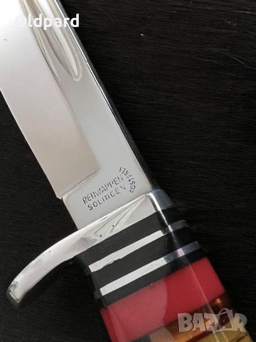 Античен ловен нож (Rehwappen Solingen 70-80 г.) в напълно ново състояние. (Rehw209), снимка 7 - Ножове - 45316675
