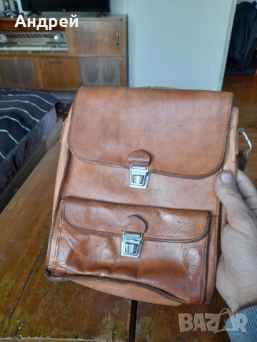 Стара кожена чанта #18, снимка 4 - Други ценни предмети - 53432454