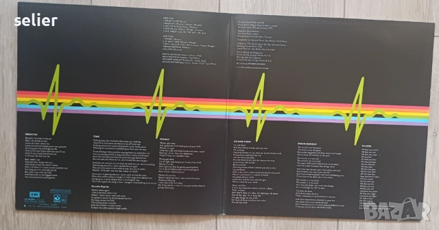 PINK FLOYD -DARK SIDE OF THE MOON Издание 🇫🇷 FRANCE 1973г-GATEFOLD Състояние на винила:визуално е , снимка 2 - Грамофонни плочи - 51840689