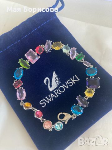 Многоцветна гривна Swarovski, снимка 1 - Гривни - 42596812