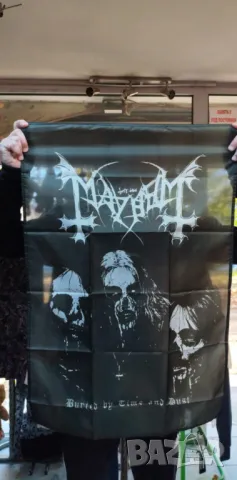 Mayhem-Buried By Time And Dust Flag-60 см на 90 см-15 лв, снимка 2 - Китари - 47855499