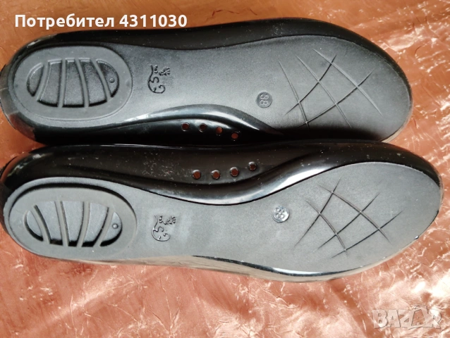 Балеринки BAG STAR черни силиконови/гумени номер 38, снимка 5 - Дамски ежедневни обувки - 53402104