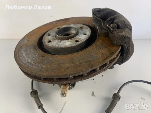 Преден ляв шенкел главина диск апарат Peugeot 5008 (09-13)г., снимка 2 - Части - 50838388