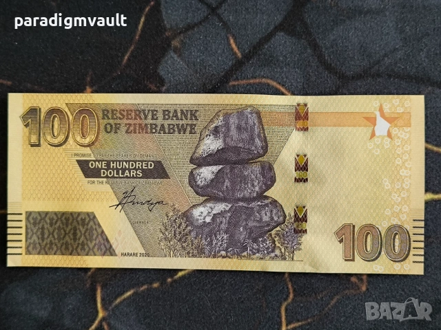 Банкнота - Зимбабве - 100 долара UNC | 2020г.