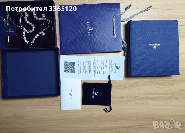 Комплект Swarowski, снимка 5 - Колиета, медальони, синджири - 50178874