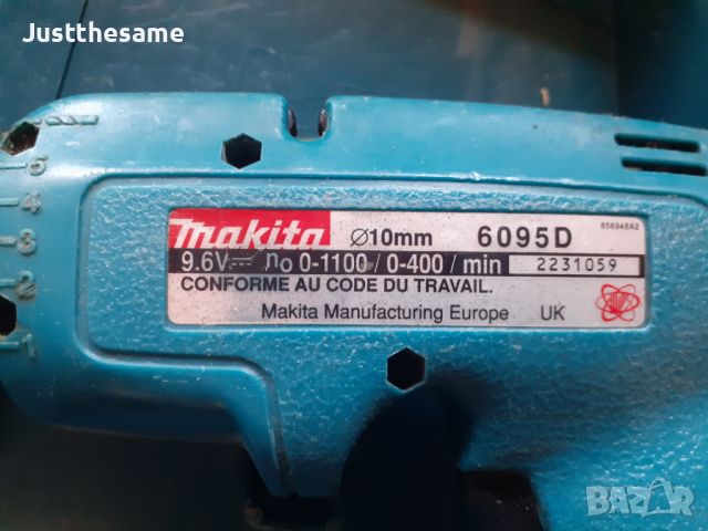 ВИНТОВЕРТ МАКИТА MAKITA 6095D 9.6V за части + КУФАР МАКИТА И ДР., снимка 4 - Винтоверти - 45112162