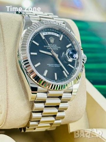 Rolex Day-Date 40mm President White Gold Black Dial Automatic Мъжки/ Унисекс Различни Варианти, снимка 4 - Мъжки - 54047749