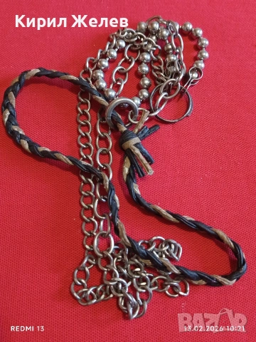 Колие готик, пънк или рок естетика интересно красиво , снимка 6 - Колиета, медальони, синджири - 53462844