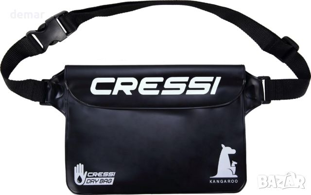Cressi Kangaroo Dry 2 водоустойчиви чанти за мобилен телефон и предмети, 1 черна + 1 синя, снимка 3 - Водни спортове - 45099170