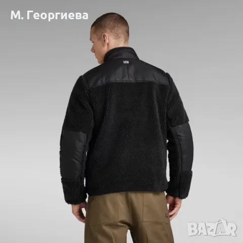 С ЕТИКЕТ! Оригинално мъжко яке G-Star RAW в черно, снимка 3 - Якета - 48212758