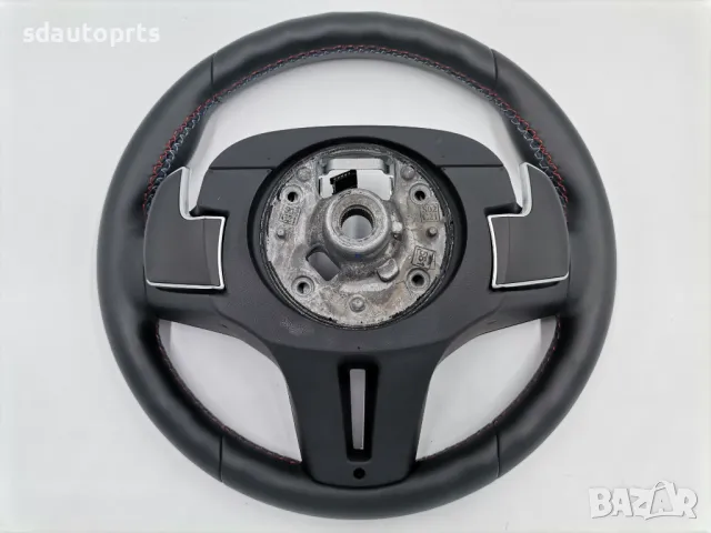 M Sport Черен Спортен Волан BMW X5M X6M M5 F90 M8 F91 F92 F93 F95 F96, снимка 8 - Части - 47052412