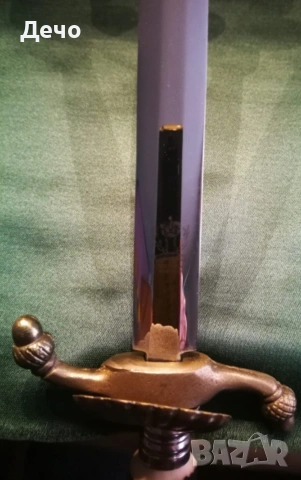 Стар Немски Ловен Нож Кинжал Кама Сабя Hirschfänger, снимка 2 - Ножове - 53634668