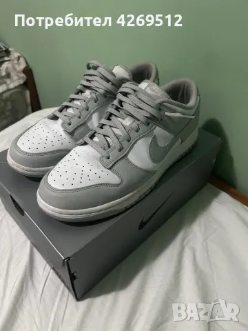 Nike dunk low grey , снимка 3 - Ежедневни обувки - 47740336