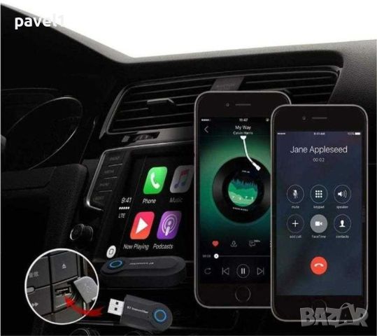 Аудио трансмитер Wireless Bluetooth Audio Transmitter Car Stereo, снимка 3 - Ресийвъри, усилватели, смесителни пултове - 45585614