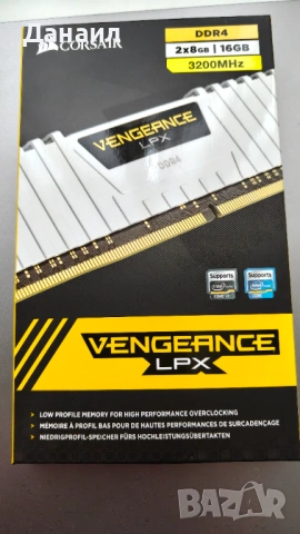 Corsair DDR4 16GB (2x8GB) 3200, 16-18-18-36 White - Гаранция