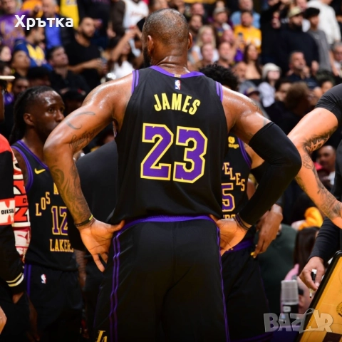 Nike NBA Lakers LeBron - Оригинален мъжки баскетболен потник р-р L