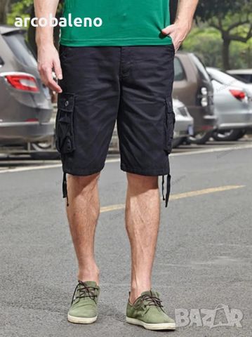Мъжки къси широки ежедневни панталони(без колан), 5цвята , снимка 11 - Къси панталони - 45163845