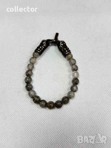 Сребърна гривна с Турмалинов кварц - Emanuele Bicocchi. №7787, снимка 4 - Гривни - 52882657