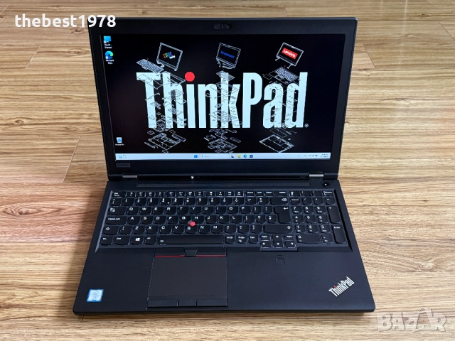 Lenovo p52`i7-8850H/Nvidia P3200-6GB/32GB RAM/512GB SSD/Бат 6ч/FHD IPS, снимка 1