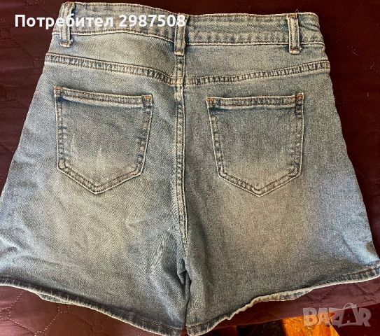 Дънкови къси панталонки, снимка 2 - Къси панталони и бермуди - 45593152