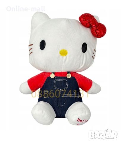 Голяма плюшена играчка Hello Kitty Sanrio, 50см Плюшена играчка Кити, снимка 4 - Плюшени играчки - 46805023