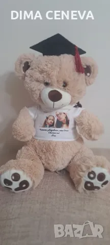 Абитуриент мече шапка и тениска, снимка 5 - Шапки - 49610617