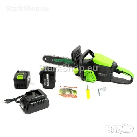 Мощна Акумулаторна Резачка STAHLMAYER 42V 10AH с Дисплей 2 Вериги Работеща Спирачка – Верижен Трион, снимка 3 - Други инструменти - 50318818