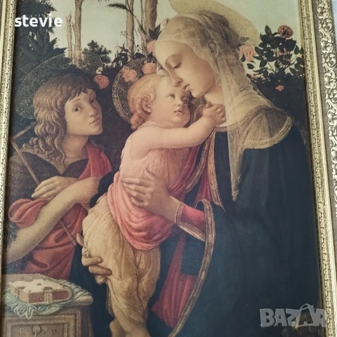 Картина "Мадоната с младенеца", снимка 2 - Декорация за дома - 50819378