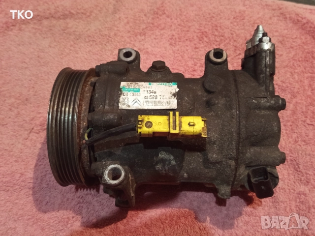 Компресор климатик Sanden за PEUGEOT 308 CITROEN C4 Picasso Berlingo - 1.6HDI, снимка 4 - Части - 52970508