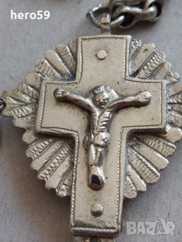 Много стар православен кръст от високопробно сребро 900, снимка 11 - Антикварни и старинни предмети - 45003629