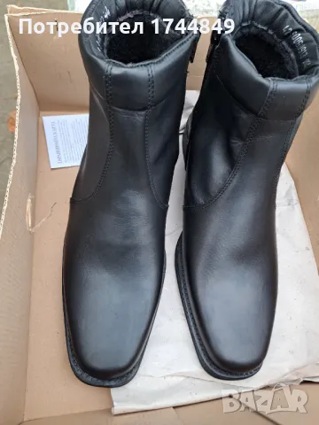 Черни боти естествена кожа, снимка 13 - Мъжки боти - 48224558
