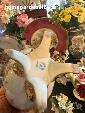 Антикварна ваза Noritake Japan circa 1908 — 24к злато, снимка 2 - Вази - 54040520