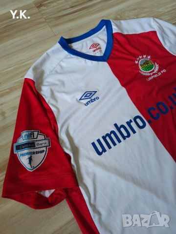 Оригинална мъжка тениска Umbro x Linfield F.C. x Crowe / Season 18-20 (Away), снимка 3 - Тениски - 46066412