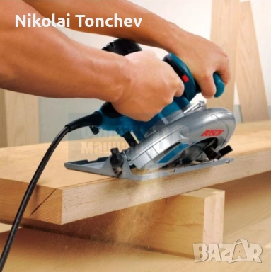 Ръчен циркуляр BOSCH GKS 190 Professional, 1400 W, 190 мм, 5500 об./мин. с диск, снимка 3 - Триони и циркуляри - 53581581