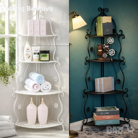 Елегантен ъглов рафт – стилно решение за максимално използване на пространството, снимка 12 - Етажерки - 53141081