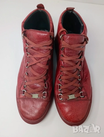 оригинални Balenciaga Arena High-Top  Burgandy Red номер 46 ,5 сникърси / маратонки / кецове , снимка 4 - Маратонки - 52435596