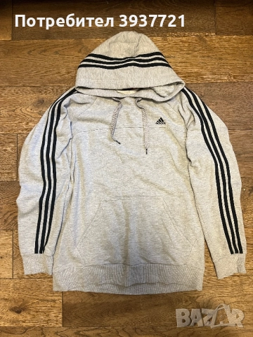adidas essentials три ленти през качулката , снимка 2 - Суичъри - 52391530