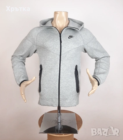 Nike Tech Fleece Windrunner - Оригинално мъжко горнище размер XS, снимка 5 - Спортни дрехи, екипи - 53771481