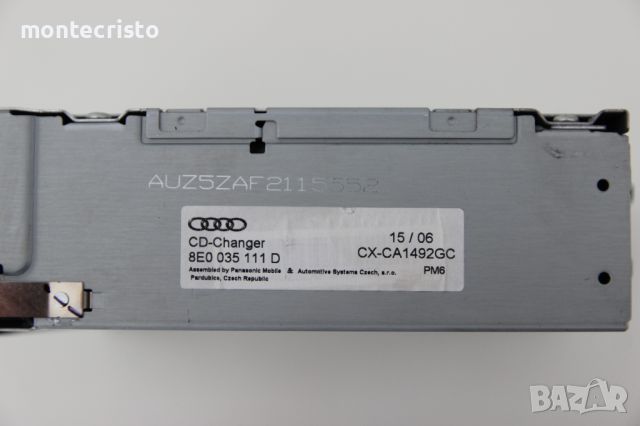 CD changer Audi A3 8P (2003-2008г.) 8E0 035 111 D / 8E0035111D чейнджър чеинджър, снимка 4 - Части - 45608400