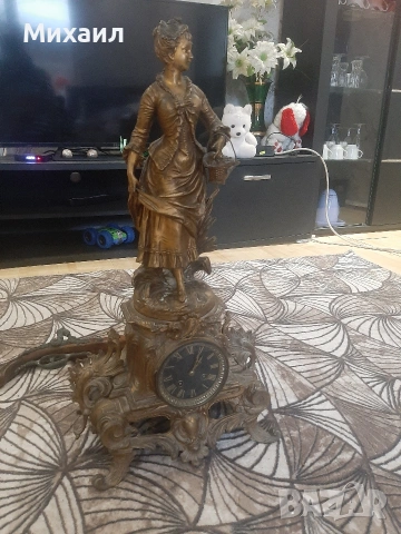 каминен часовник , снимка 4 - Антикварни и старинни предмети - 53220382