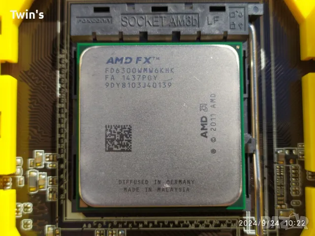 AMD FX-6300/3.5GHz, 4.10GHz, Turbo, L2-6MB, L3-8MB, TDP: 95W, Socket: AM3+, снимка 7 - Процесори - 47526562