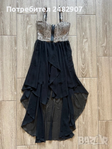 Официална дамска рокля с пайети, снимка 3 - Рокли - 53695052