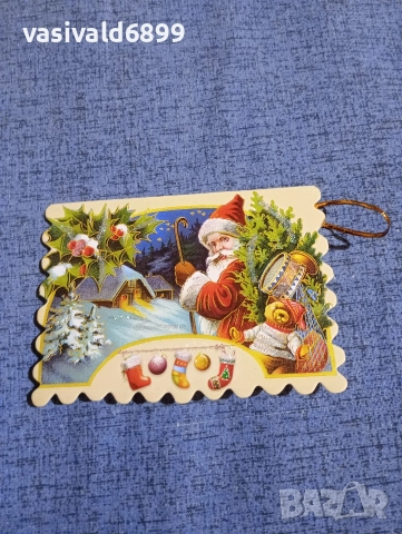 Лот от четири коледни картички , снимка 4 - Декорация за дома - 52693706