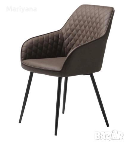 НОВИ СТОЛОВЕ / КРЕСЛА MILTON – КАФЯВА ЕКО КОЖА