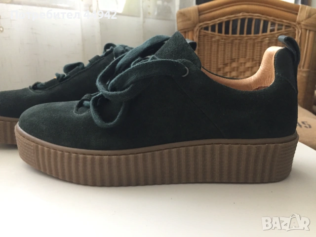 Дамски обувки от велур Samsøe Samsøe, снимка 6 - Дамски ежедневни обувки - 53925642